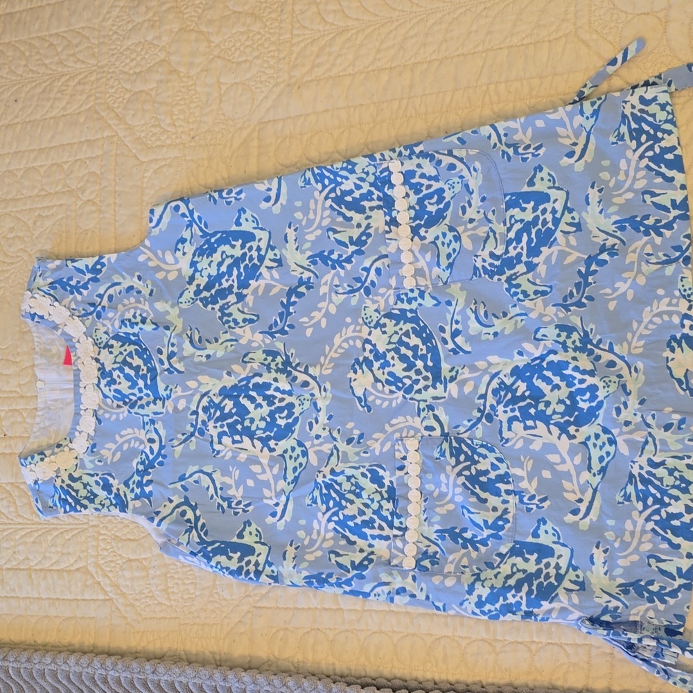 Lilly Pulitzer Blue Sleeveless Sheath Dress Resort Wear